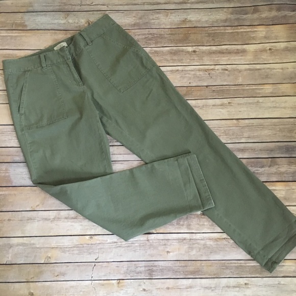 LOFT Pants - LOFT olive utility chinos